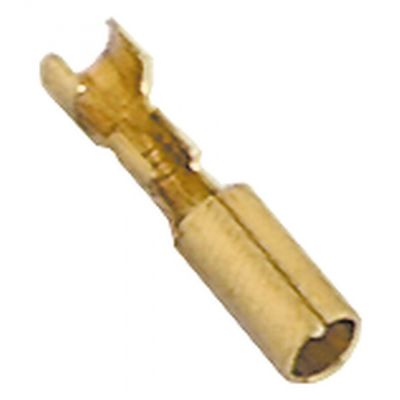 Papuc terminal cilindric CuZn, ø 4 mm, pentru fir 0,25 - 1,5 mm², 20 de bucati - 100024