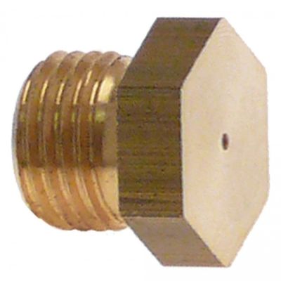 Duza de gaz ø 1,8 mm, filet M10x1 mm,  hexagon 12 mm - 100384
