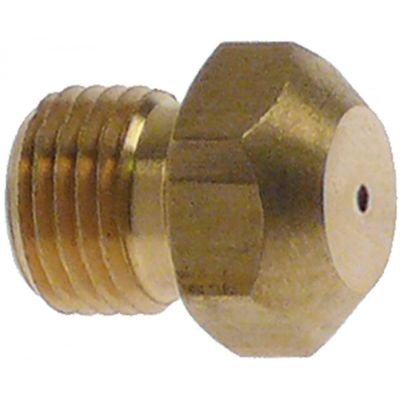 Duza de gaz ø 0,8 mm, filet M10x1 mm, hexagon 12 mm - 100400