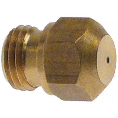 Duza de gaz pentru arzator, filet M9x1, hexagon 10 mm, orificiu ø 2,35 mm - 100514
