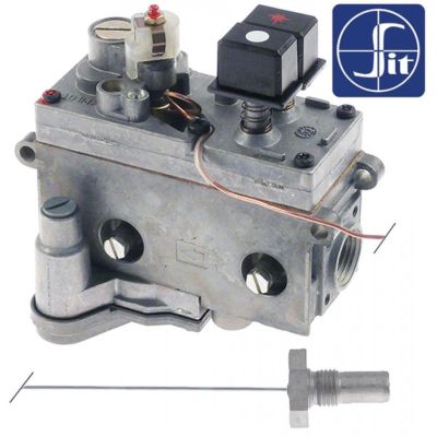 Valva de gaz termostatica seria 710 Minisit, 110-190 °C, cu regulator de presiune - 101114