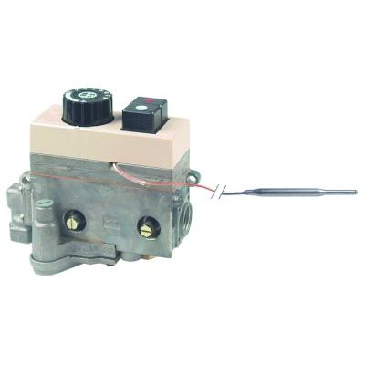 Valva de gaz termostatica 710 Minisit cu regulator gaz, temp. 100-340 °C, intrare 1/2", iesire 3/8" - 101116