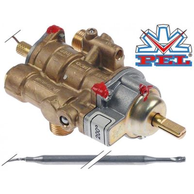 Robinet de gaz termostatic PEL 25ST, t.max 200 °C, friteuza - 101442