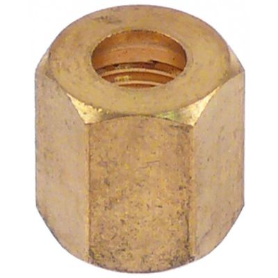 Piulita M10x1 pentru teava, ø 6 mm, hexagon 12 mm - 101484