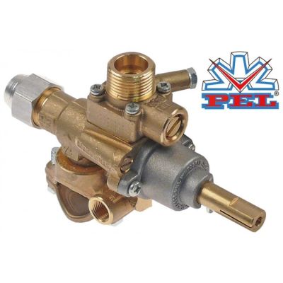 Robinet de gaz PEL22S/V, PEL 777040, montare cu clema, racord termocupla M8 - 101661