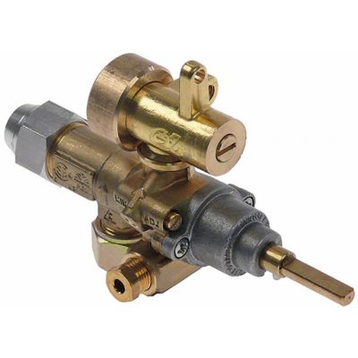 Robinet de gaz PEL 21S,ax ø 6x4,6 mm, duza externa ø 2,05 mm, duza interna ø 1,85 mm - 101663