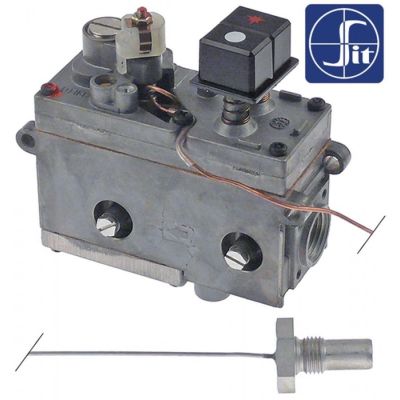 Valva de gaz termostatica Minisit 710, temp. 110-190°C, intrare gaz 1/2", iesire 3/8", SIT 0710760 - 101678