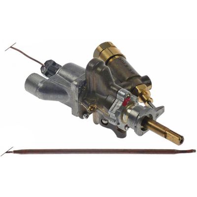 Robinet de gaz termostatic max 300°C, fixare cu colier - 101679