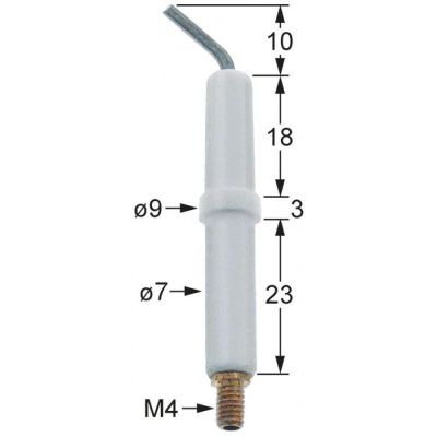 Electrod de aprindere, conexiune M4 - 101779