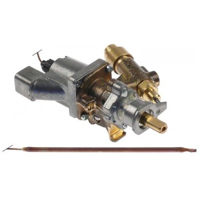 Robinet de gaz termostatic, max 300°C, prindere cu colier - 101886