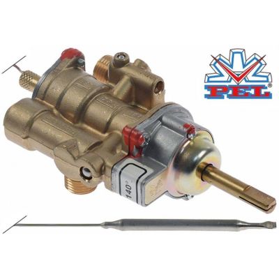 Robinet de gaz termostatic PEL 25ST 140-300°C, racorduri M16x1,5, teava ø 10 mm - 101955