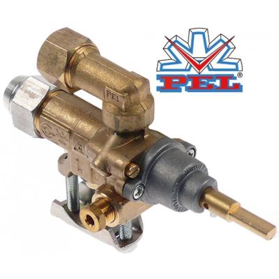 Robinet de gaz PEL21S, prindere cu colier pe teava - 101976