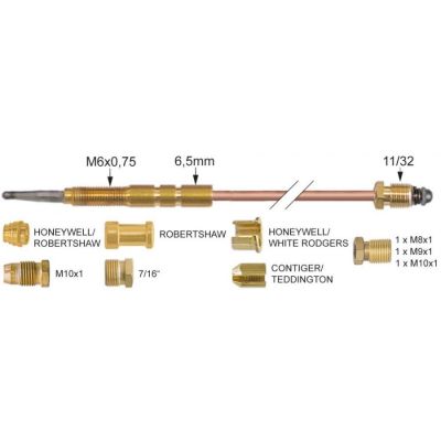 Set termocupla cu 10 piese, L 600 mm - 102129
