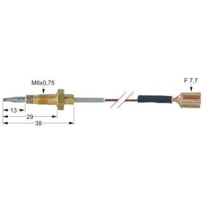 Termocupla cu fir L 600 mm - 102243