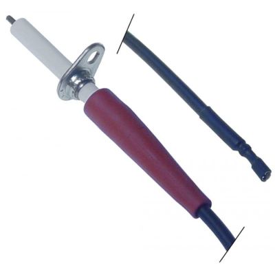 Electrod de aprindere ø 7 mm, flansa 23 x 15 mm, conector 2.8x0.8 mm - 102315