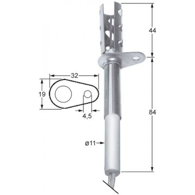 Electrod de aprindere cuptor Moretti Forni - 102356