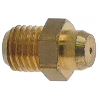 Duza de gaz, ø 0,5 mm, filet M6x0,75 mm, hexagon 7 mm - 102768