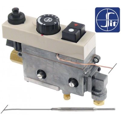 Valva de gaz termostatica Minisit 710, SIT 0.710.619, temperatura 160-380 °C, racorduri gaz 3/8" - 102872