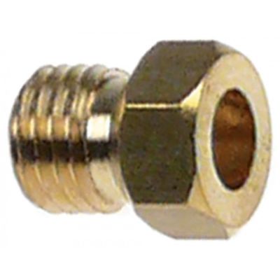 Duza de gaz ø 0,75 mm, M6x0,75 mm, hexagon 7 mm - 104782