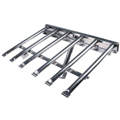 Arzator tubular cu 6 brate 445 x 620 mm, tigaie basculanta - 105369