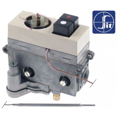 Valva de gaz termostatica, seria 710 Minisit, t.max. 110 °C 40-110 °C intrare gaz ½ ", iesire gaz 3 / 8" - Cod 106030