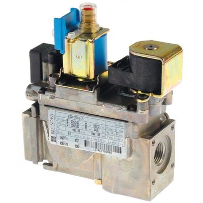 gas valve 230 V 50 Hz gas input ½" gas outlet ½" pilot burner connection closed - Code 106055
