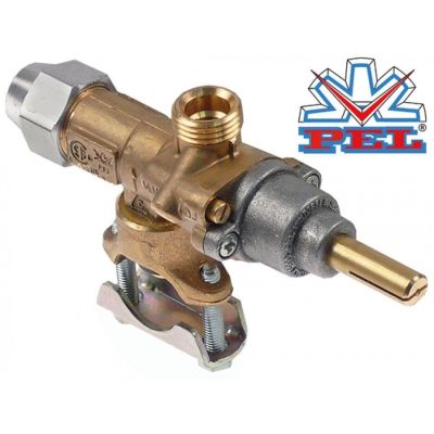 Robinet de gaz PEL20S, montare cu colier pe rampa - 106143