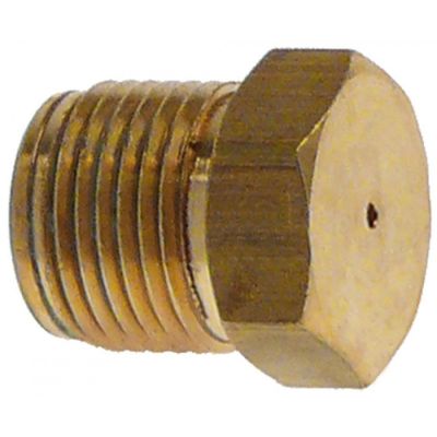 Duza de gaz cu alezaj ø 1,05 mm, filet M12x1, hexagon 13 mm - 106267