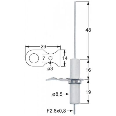 Electrod de aprindere - Cod 106350