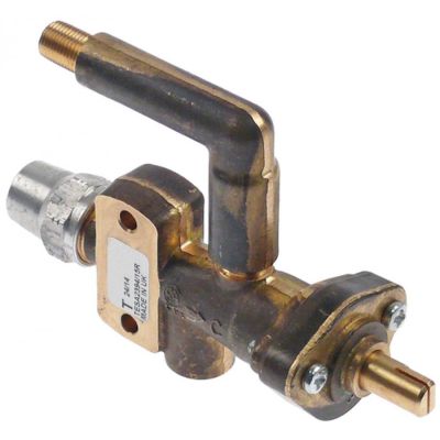 Robinet de gaz TESA2394 / 15R, ax ø 9 x 6,5 mm - 106377