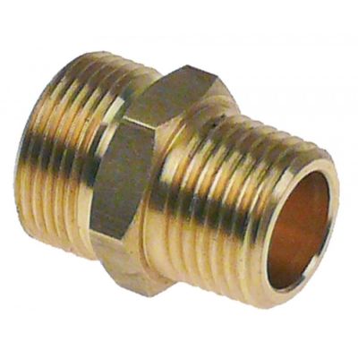 Niplu dublu, T1 ½", T2 M24x1,5mm, teava de ø 16mm - Cod 106518