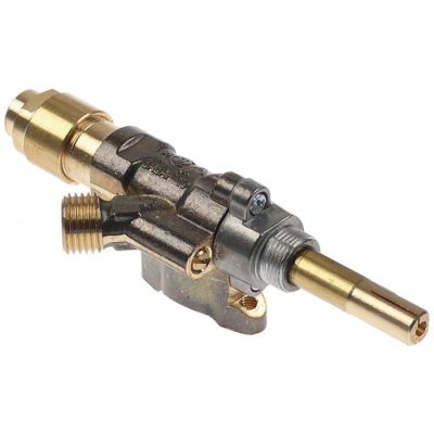 Robinet de gaz Sabaf type 10, montare pe teava, duza bypass ø 0 mm, iesire gaz 1/4" (teava ø 8 mm) - 106581