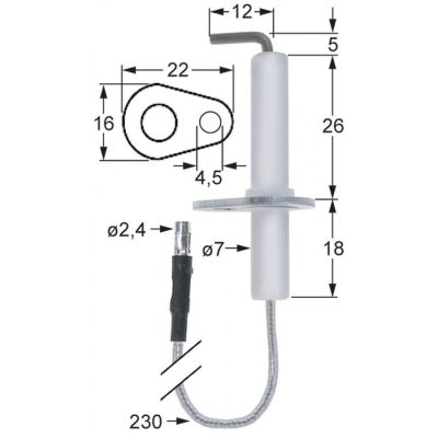 Electrod de aprindere - Cod 106583