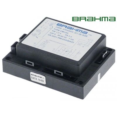 Automat de aprindere BRAHMA 37053005, tip CM12U, 2 electrozi, timp de asteptare 1,5 s, timp de siguranta 5 s - 106686