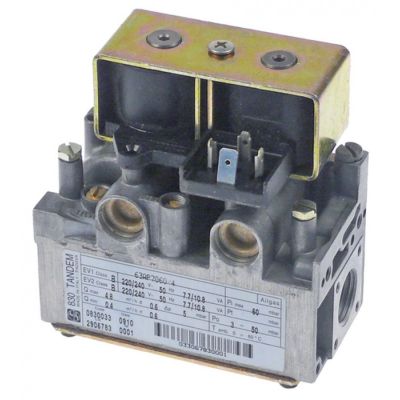 Valva de gaz TANDEM 830, SIT 0.830.033, racorduri 1/2", racord arzator pilot M10x1 mm, 230 V, 50 Hz - 107303