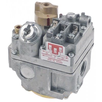 Valva de gaz Robertshaw U7000MVRL, operator millivolt, racorduri 1/2", filet termocupla 11/32" - 107354