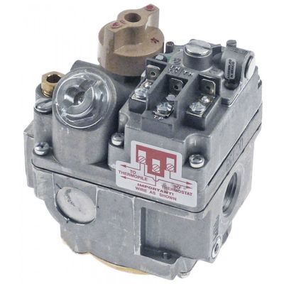 Valva de gaz Robertshaw U7000MVRL, operator milivolt, intrare-iesire gaz 1/2" NPT - 107669