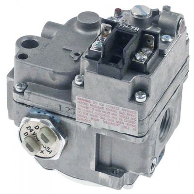 Valva de gaz Robertshaw, bobina 24 VAC, intrare-iesire gaz 1/2" NPT, racord termocupla 11/32" - 107671