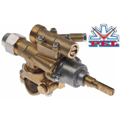 robinet de gaz PEL tip 22S/O intrare gaz flanșă de țeavă ø21mm ø DB 0mm