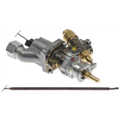 valva de gaz termostatica SABAF T.max. 300°C intrare gaz flanșă de țeavă ø16mm ø DB 0.5mm