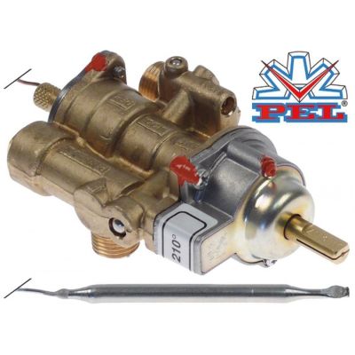 valva de gaz termostatica PEL tip 25ST până la 210°C intrare gaz M16x1,5 (ø tub 10mm)