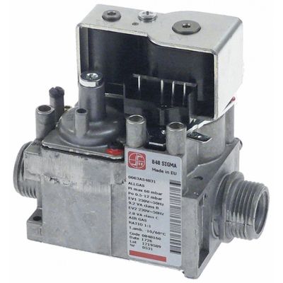 valva de gaz tip 230V 50Hz intrare gaz 3/4\" ieșire gaz 3/4\" interval de presiune 0,5-12mbar