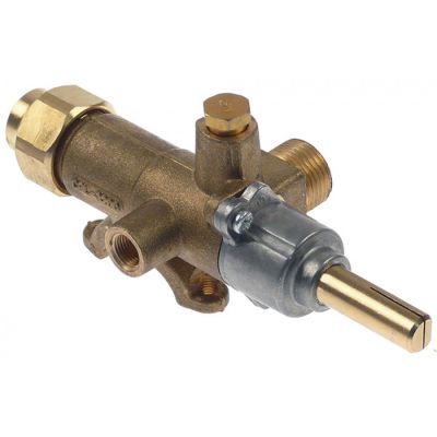 Robinet de gaz COPRECI tip CAL-3200, ax ø 10x8 mm, racord termocupla M8 - 109095