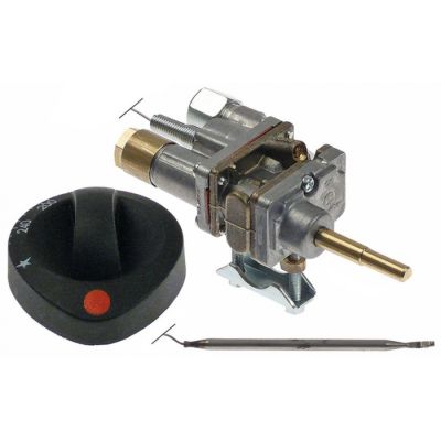 valva de gaz termostatica COPRECI tip MT7200 intrare gaz flanșă de țeavă ø21mm ø DB 0,74+0,51mm