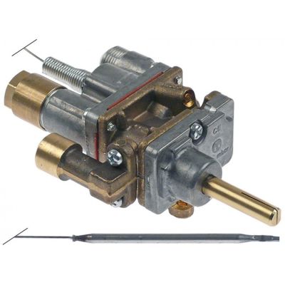 Robinet de gaz termostatic COPRECI, t. max. 300°C, montare cu clema pe teava - 109534
