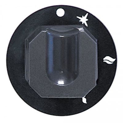 Buton pentru robinet de gaz ø 70 mm , ax ø 10x8 mm, tesitura sus - 110448