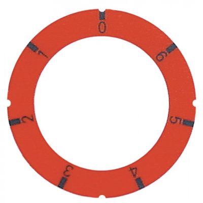 Disc autoadeziv cu simbol pentru regulator de energie 1-6, ext ø 63 mm, int ø 45,5 mm - 110584