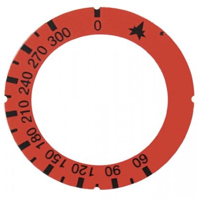 knob dial plate symbol gas thermostat t.max. 300°C - Code 110648