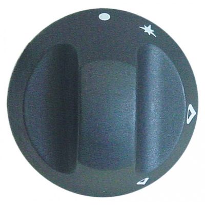 Buton robinet de gaz ø 67 mm, ax ø 10x8 mm, tesitura sus - 110993