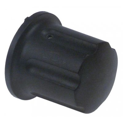 Buton robinet apa calda - abur, ø 44 mm, ax ø 6 x 8 mm - 111328